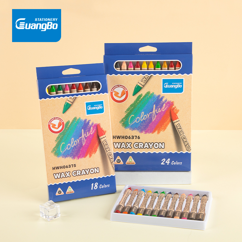 GB HWH06376 WAX CRAYONS, 24 COLORS