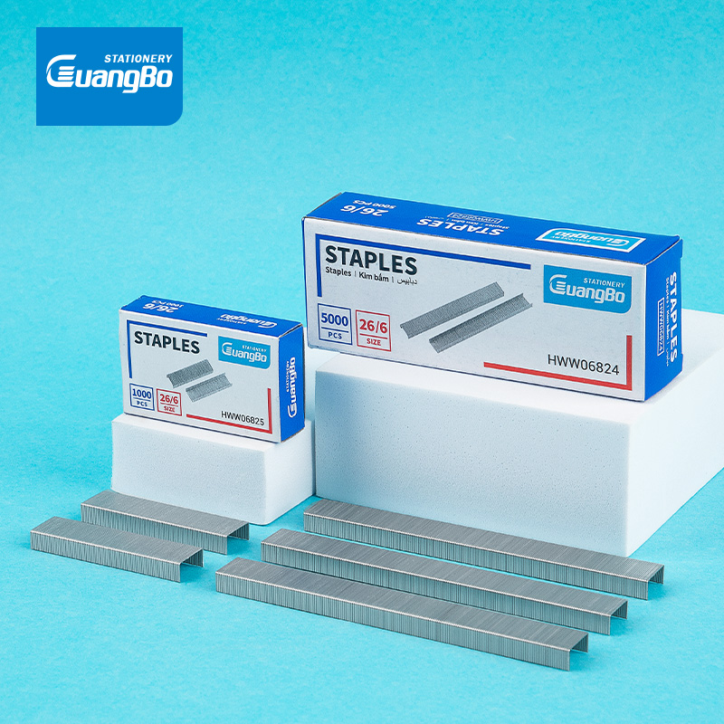 GB HWW06825 26/6 STAPLES, 1000 PCS/BOX