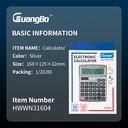 GB N31604 ELECTRONIC CALCULATOR, 12 DIGIT, SILVER