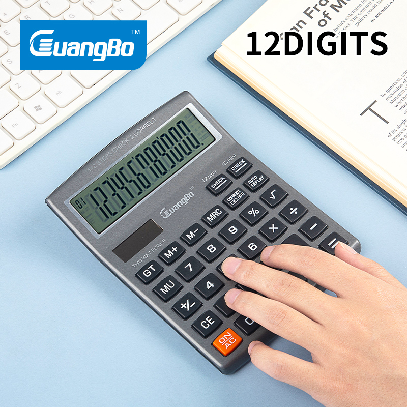 GB N31604 ELECTRONIC CALCULATOR, 12 DIGIT, SILVER