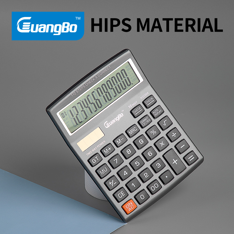 GB N31604 ELECTRONIC CALCULATOR, 12 DIGIT, SILVER