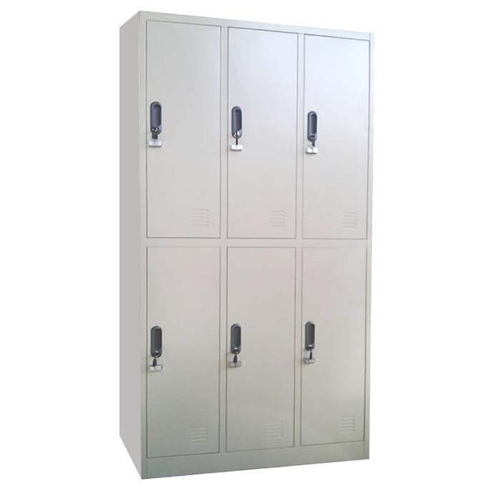 VICENZA 6 DOOR LOCKER, W900*D450*H1850, BEIGE