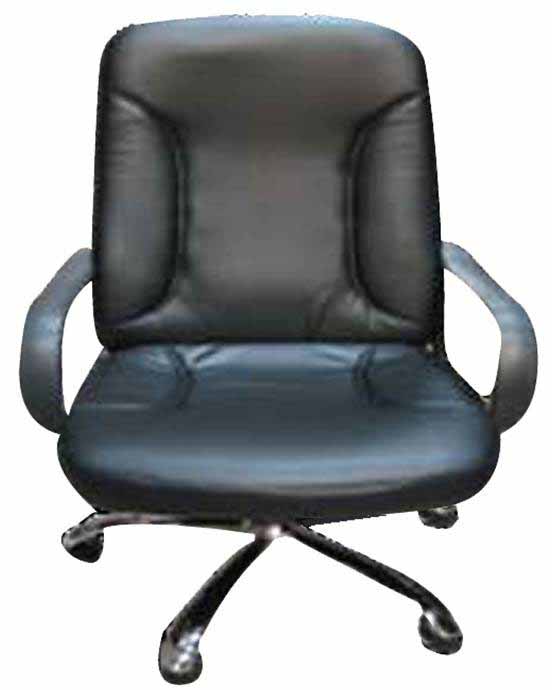 LEYTE PVC HIGH BACK EXECUTIVE CHAIR, CHROME BASE, 60*64*108-118 CM