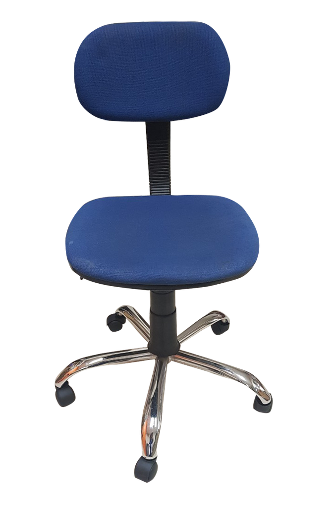 PALAWAN FABRIC CLERICAL CHAIR W/ GASLIFT, CHROME BASE W/O ARMREST