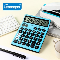 [N31606] ELECTRONIC CALCULATOR,14 DIGIT,BLUE