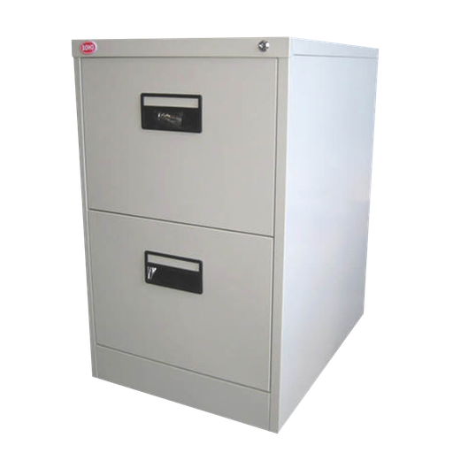 [FC-2D] POLAND 2 DRAWER FILING CABINET W/ PLASTIC DIVIDER, 456X620X731