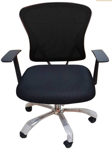 [CH8422] QUEBEC MESH CHAIR W/ LOCK, GASLIFT & TILT, CHROME BASE