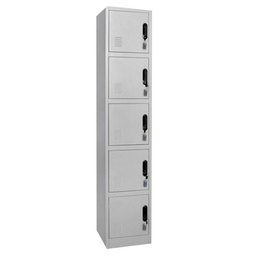 [CC-A5T] SICILY 5-DOOR LOCKER, WITH PADLOCK, W38*D45*H185CM