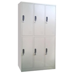 [CC-C6T-S] VICENZA 6 DOOR LOCKER, W900*D450*H1850, BEIGE