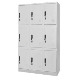 [CC-C9T-S] PALERMO 9 DOOR LOCKER W/ KEYLOCK &amp; PADLOCK, 90*45*185CM